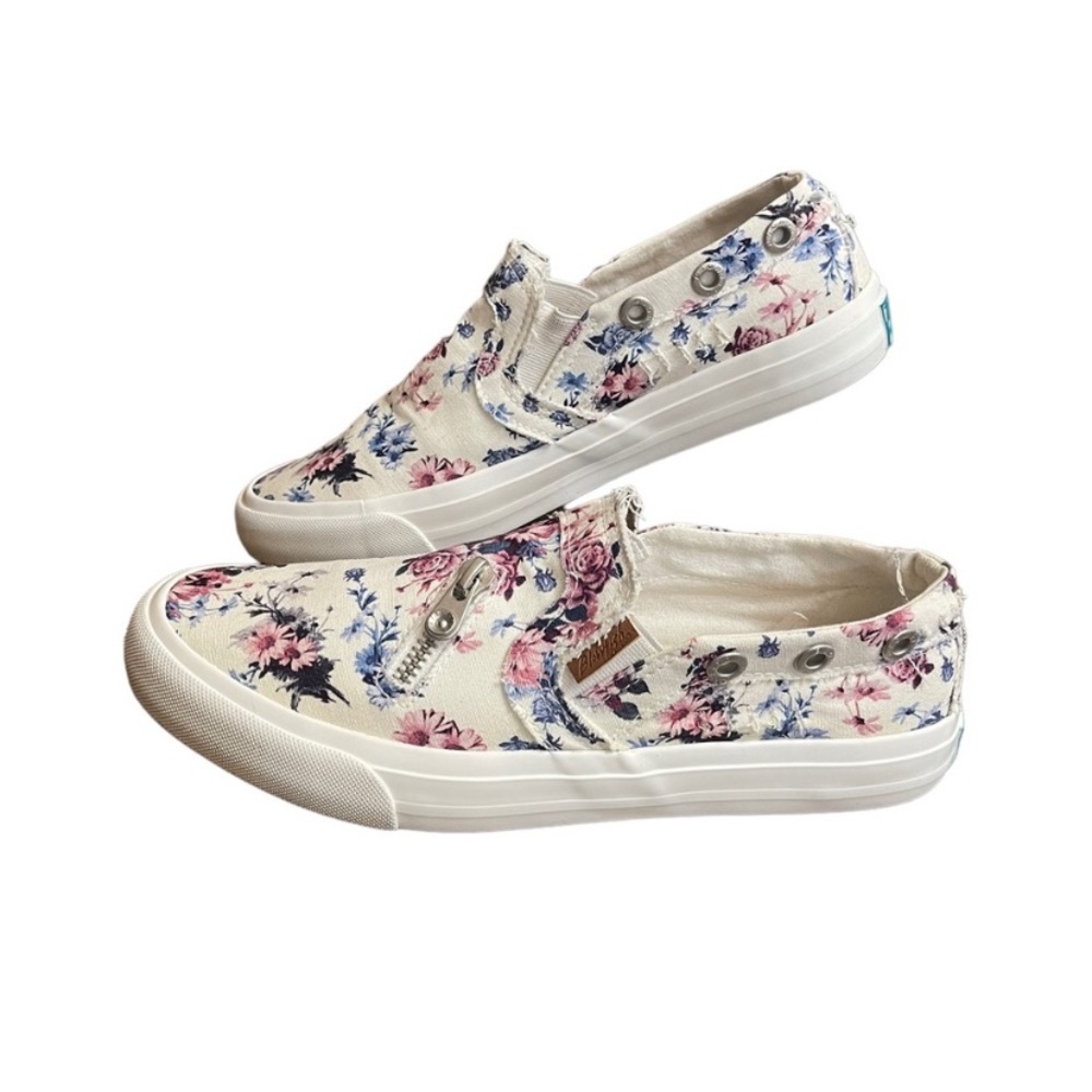Blowfish Women’s Malibu Mariachi White Floral Sneaker 8